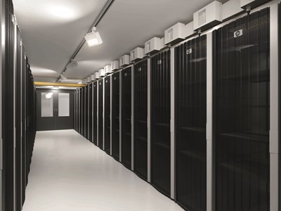 Racks in einer Sicherheitszone